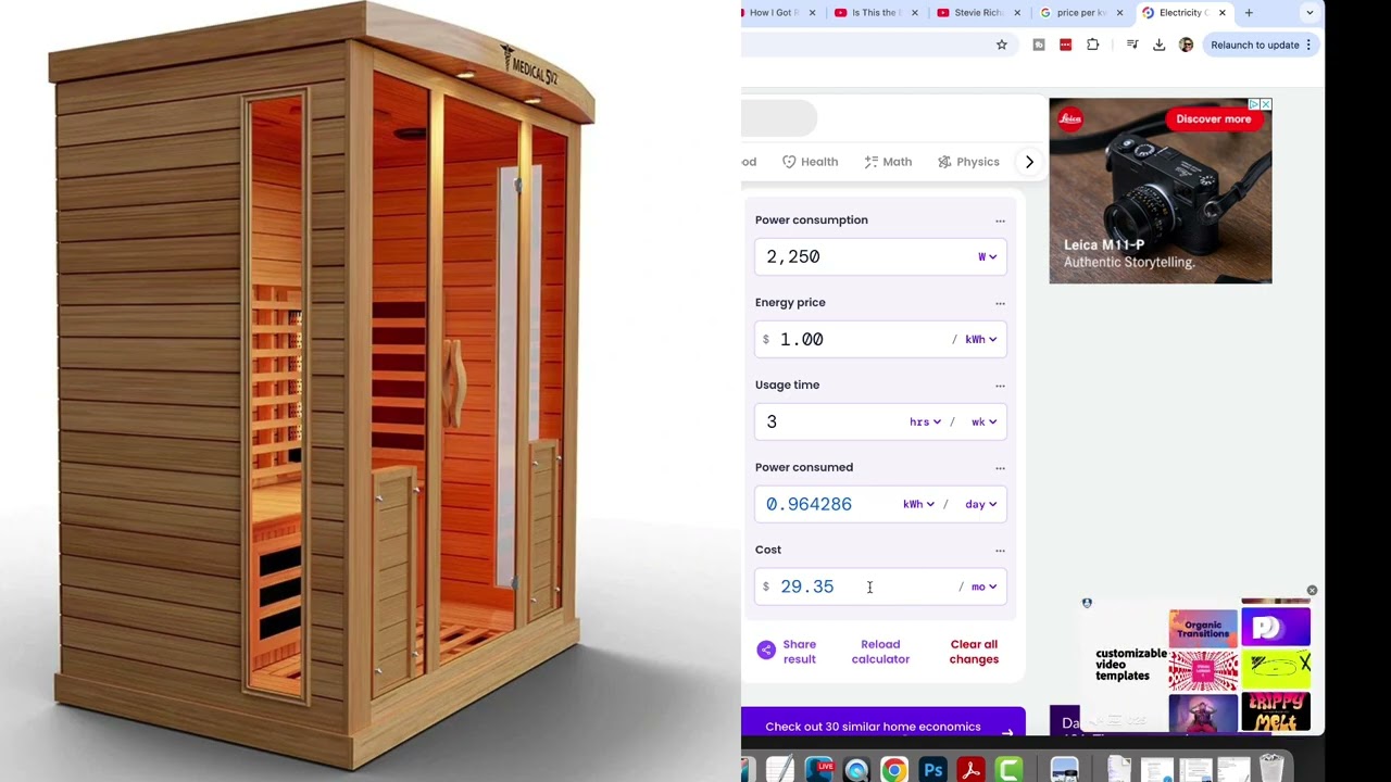 Sauna Electricity Costs: What Size Saves the Most Money?